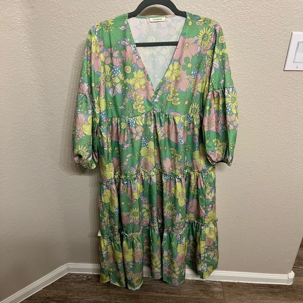 Sunday Up floral Midi Dress
